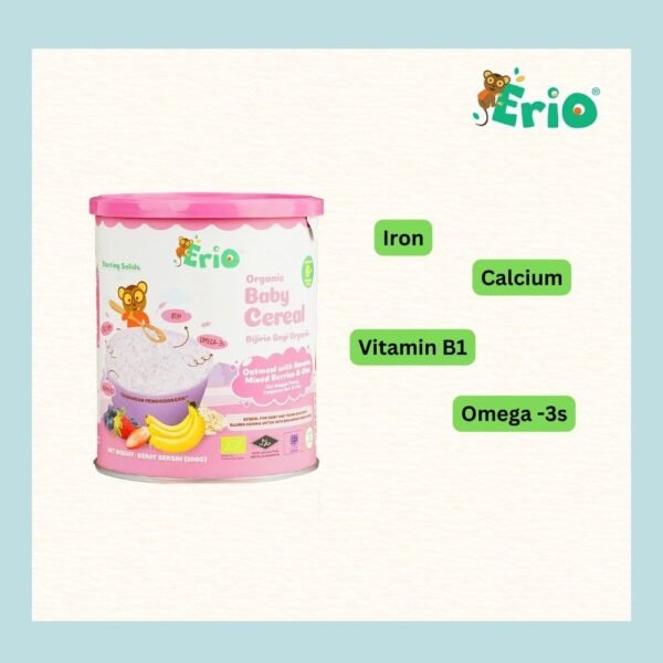 (Combo Pack Of 6) Erio Organic Baby Cereal With Probiotic – Ancient Grains (200g x 6)