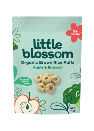 Organic Brown Rice Puffs | Apple & Broccoli
