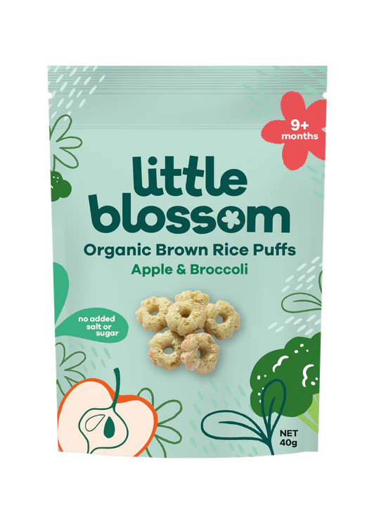 Organic Brown Rice Puffs | Apple & Broccoli