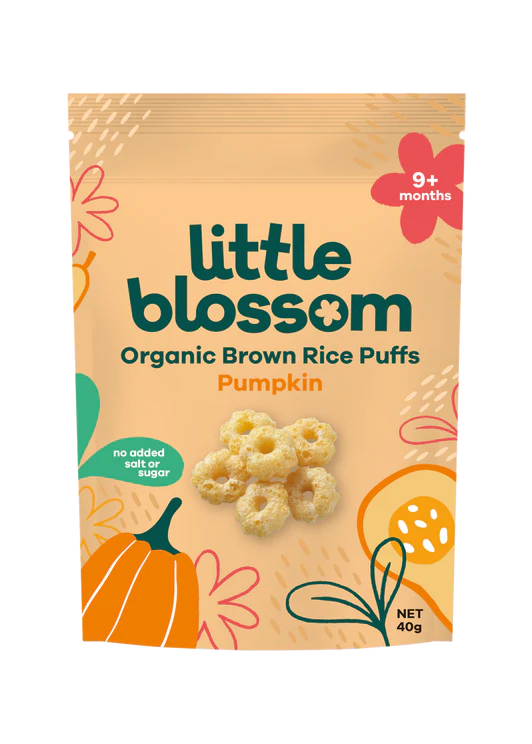 Organic Brown Rice Puffs | Pumpkin