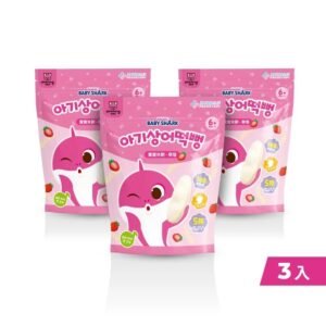 Pinkfong Shark Baby Rice Crackers (Strawberry Three Pieces Set) 30g/Pack 100%